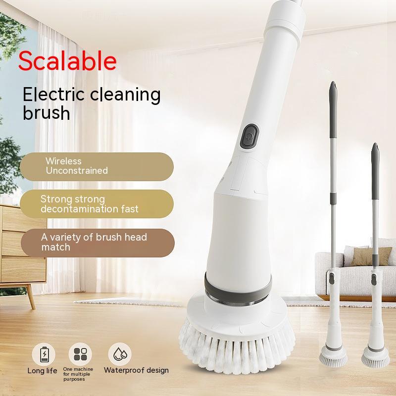 Electric Telescopic Scrubber with Long Handle - New Modern Trend